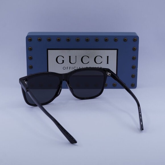 Gucci GG0495SA 001 Square Sunglasses - Black - Picture 7 of 8